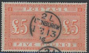 1882 - Vittoria, 5 £ arancio, n° 46, ... 