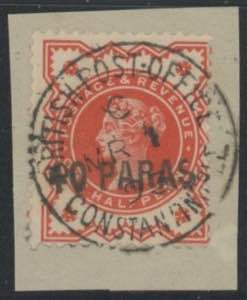 1887 - 40 paras si mezzo penny, n° 4, ... 