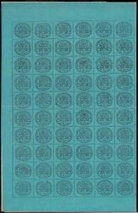 1868 - 5 c. azzurro chiaro, n° 32, foglio ... 