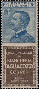 1924 - Tagliacozzo 25 c., Pubb n° 8, ... 