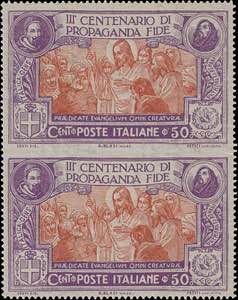 1923 - Propaganda Fide 50 c. violetto e ... 