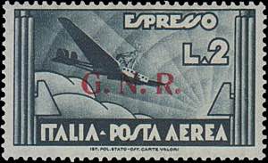1944 - 2 L. ardesia, PA n° 125/II, BS II, ... 