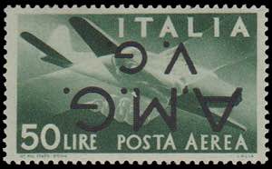 1945 - 50 L., PA n° 8b, con sovrastampa ... 