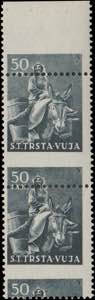 1951 - Ordinaria 0,50 d., n° 35aa, spl cp ... 