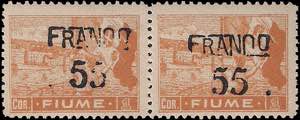 1919 - Allegoria 55 su 1 cor. ocra arancio, ... 