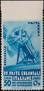 1933 - Decennale 50 L., PA n° 29a, n.d. ... 