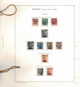 1912 - Collezione cpl con annulli originali, ... 