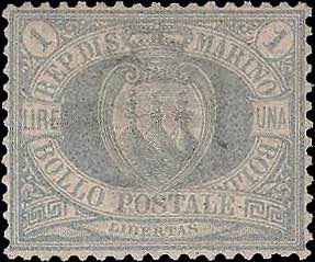 1894 - 1 L. azzurra (oltremare), ... 