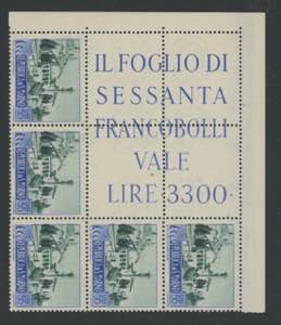 1949 - Paesaggi, blocchi angolari di 5 n° ... 