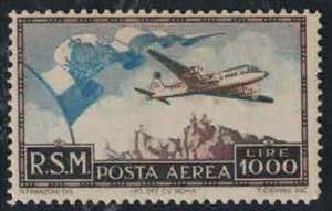 1951 - Bandiera 1.000 Lire, PA n° 99, ... 