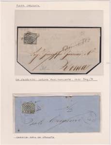 1852 - Studio del 2 bajocchi, 9 lettere e un ... 