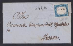 1862 - 20 cent. celeste grigiastro, n° ... 
