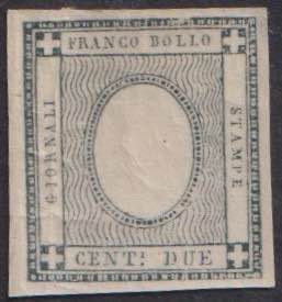 1861 - 2 cent. grigio verdastro, n° 20g, ... 