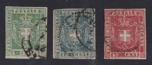 1860 - Governo Provvisorio, 5, 20 e 40 ... 