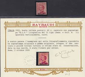 1922 - 60 centesimi II tipo, BLP n° 12, ... 