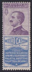 1924 - Siero Casali 50 c., Pubb n° 15, ... 