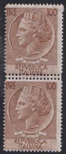 1955 - Turrita grande 100 lire, n° 785/ ... 