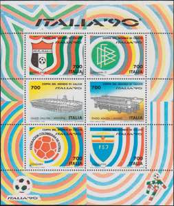1990 - Mondiali di Calcio 700 L., BF n° 7b, ... 