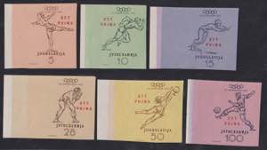 1952 - Olimpiadi non dentellata, n° 56/61, ... 