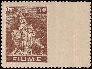 1919 - Allegoria 40 c., n° C40 (n+f), n.d. ... 