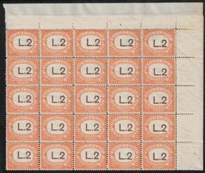 1939 - Caratteri modificati per il 5. c., Sx ... 