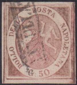 1858 - 50 grana, n° 14, ottimo/eccellente. ... 
