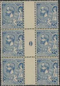 1901 - Alberto I 25 c. azzurro, n° 25, in ... 