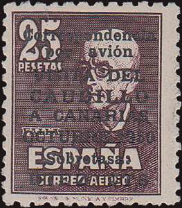 1950 - Canarie,  II TIRATURA PA n° 246, ... 