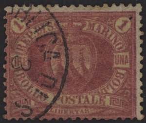 1892 - Lira rossa, n° 20, ottimo, con ... 