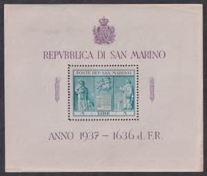 1937 - Indipendenza, BF n° 1, 30 esemplari, ... 