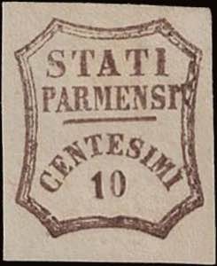 1859 - 10 cent. bruno, n° 14, ottimo, bella ... 