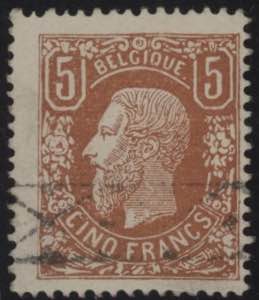 1869 - Leopoldo 5 Fr. (bruno chiaro?), n° ... 
