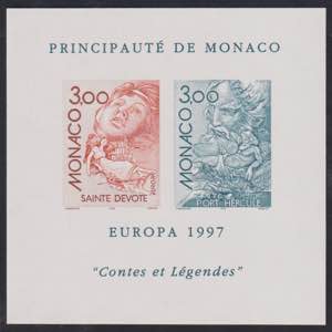 1997- Monaco, n° 2110/11, in BF speciale di ... 