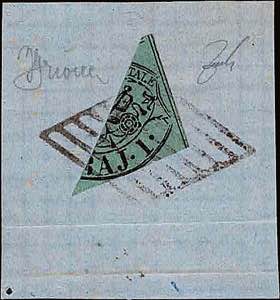 1852 - 1 baj. verde grigiastro, su piccolo ... 
