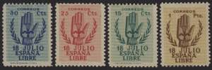 1938 - 18 Luglio, n° 636/9, ottima. Prezzo ... 