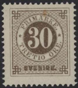 1877 - 30 o., n° 23/I, buonissimo, puntino ... 