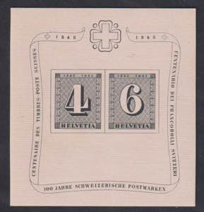 1943 - Zurigo piccolo, BF n° 9, 3 ottimi ... 
