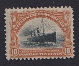 1901 - Transatlantico 10 cent., n° 163, ... 