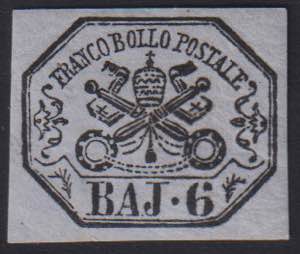 1852 - 6 baj. lilla grigio, n° 7A, presenta ... 