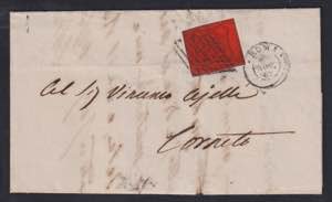 1867 - 10 cent. vermiglio, n° 17, ben ... 