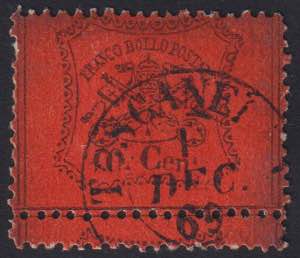 1868 - 10 cent. arancio, n° 26c, ottimo, ... 