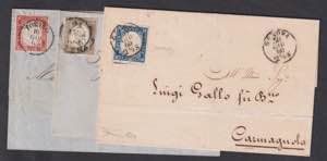 1860 - Piccolo lotto composto da 8 lettere, ... 