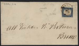 1859 - CORNA, 10 pt, lettera affrancata con ... 