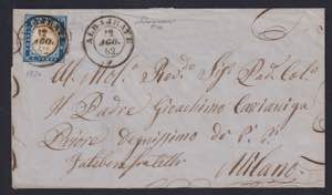 1855 - 20 cent. celeste grigiastro, n° ... 