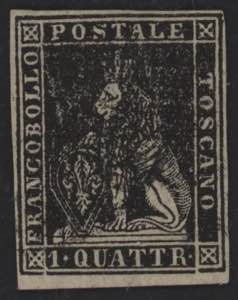 1857 - 1 quattrino nero, n° 10, ... 