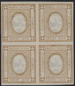 1862 - 2 cent. ocra, n° 10, in splendida ... 