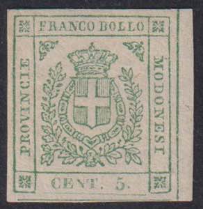 1859 - Governo Provvisorio, 5 cent. verde, ... 