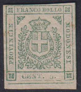 1859 - 5 cent. verde, n° 12, buon ... 