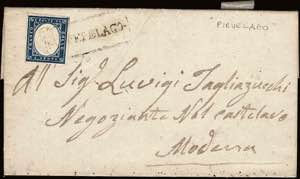 1860 - PIEVEPELAGO, lettera per Modena ... 