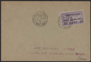 1917 - Idrovolante, PA n° 2, su lettera del ... 